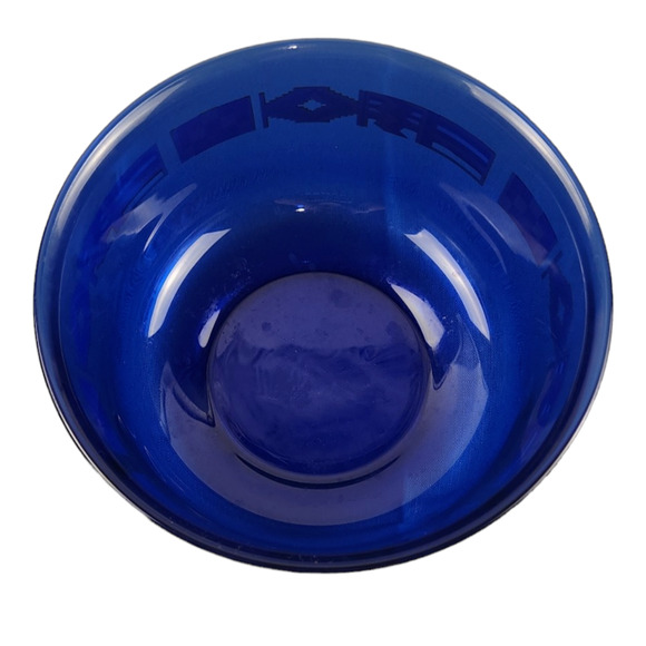 Vintage 1972 Cobalt Blue Olympics Flage Bowl Munich Germany Made in Frances - Picture 2 of 4